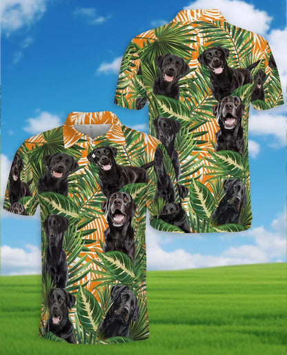 Black Labrador Retriever Polo Shirt for Men – Cute Dog Lover Style | Netecom
