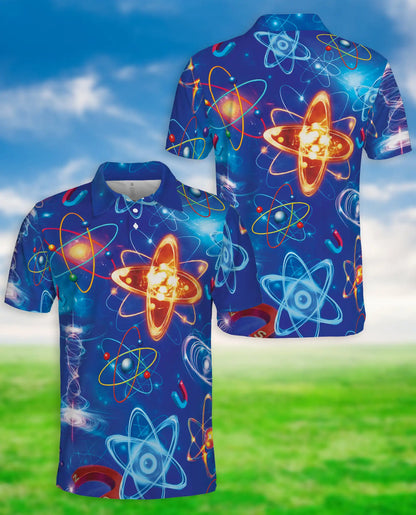 Physics Atom Polo Shirt – Science Formula Print | Netecom