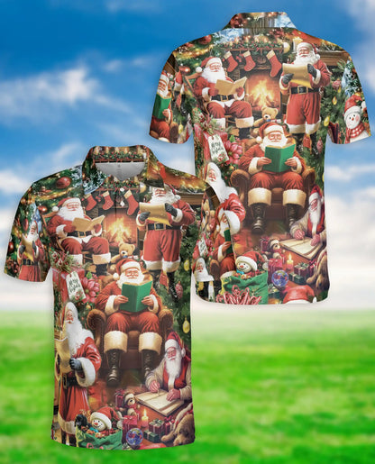 Santa Christmas Polo Shirt – Holiday Festive Style | Netecom
