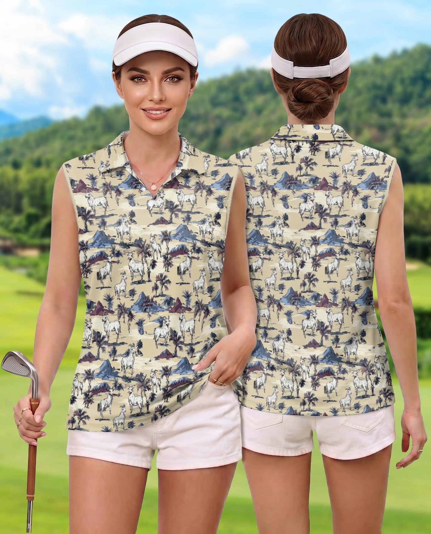 Goat Island Sleeveless Polo Shirt for Women | Netecom