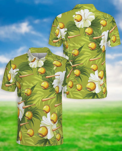 Baseball Hawaiian Polo Shirt – Tropical Sport Style | Netecom