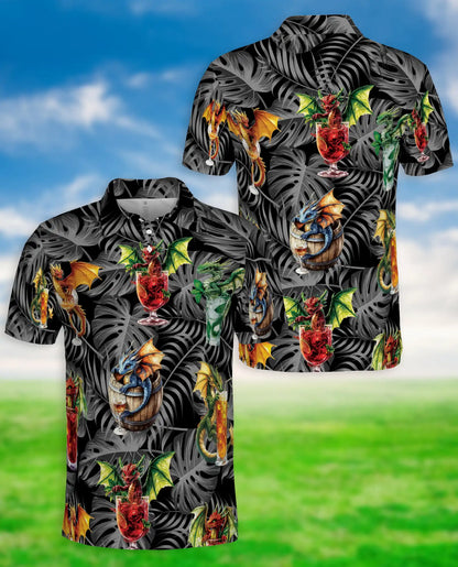 Dragon Tropical Cocktail Polo Shirt | Netecom