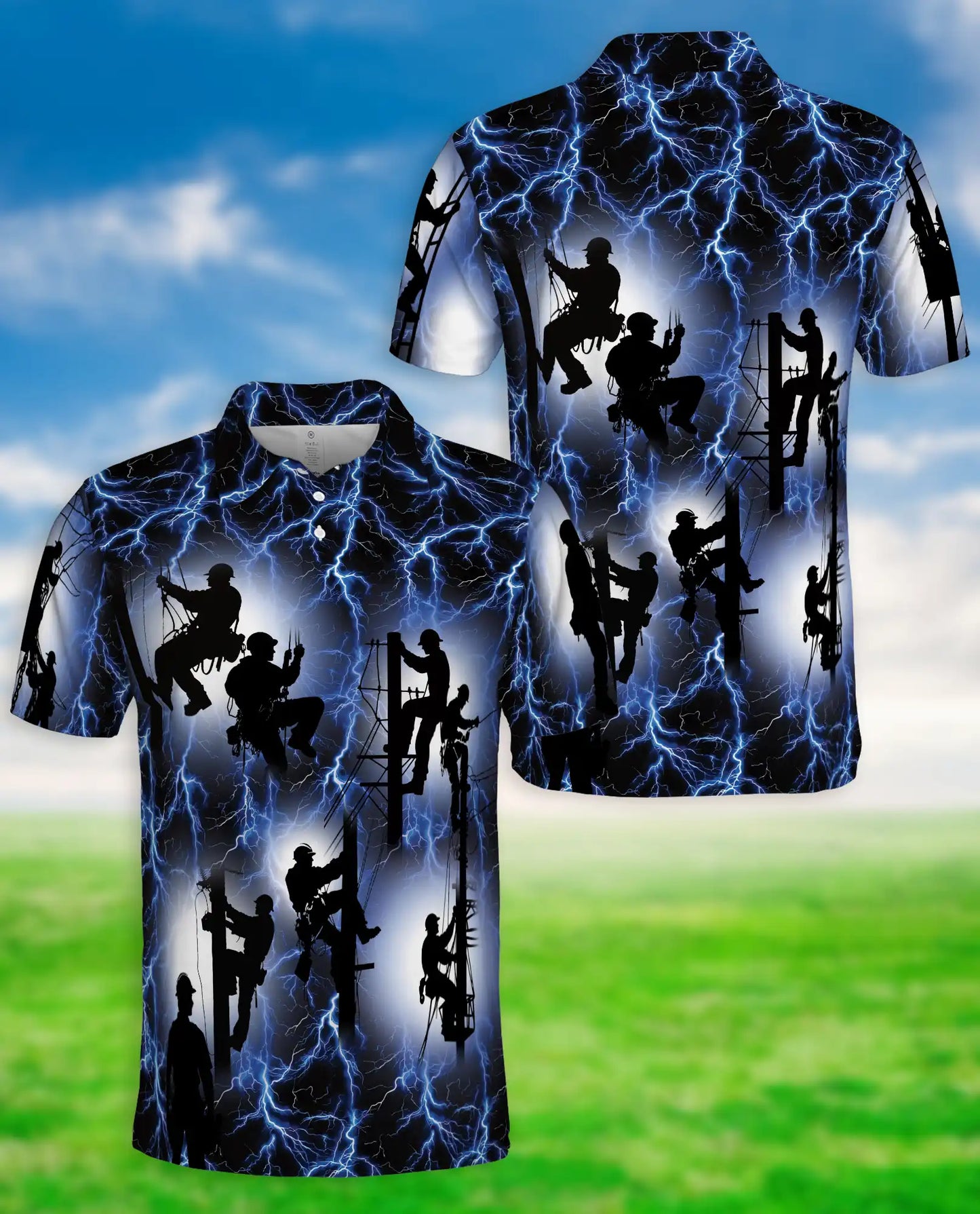 Lineman Polo Shirt – Electric Worker Style | Netecom