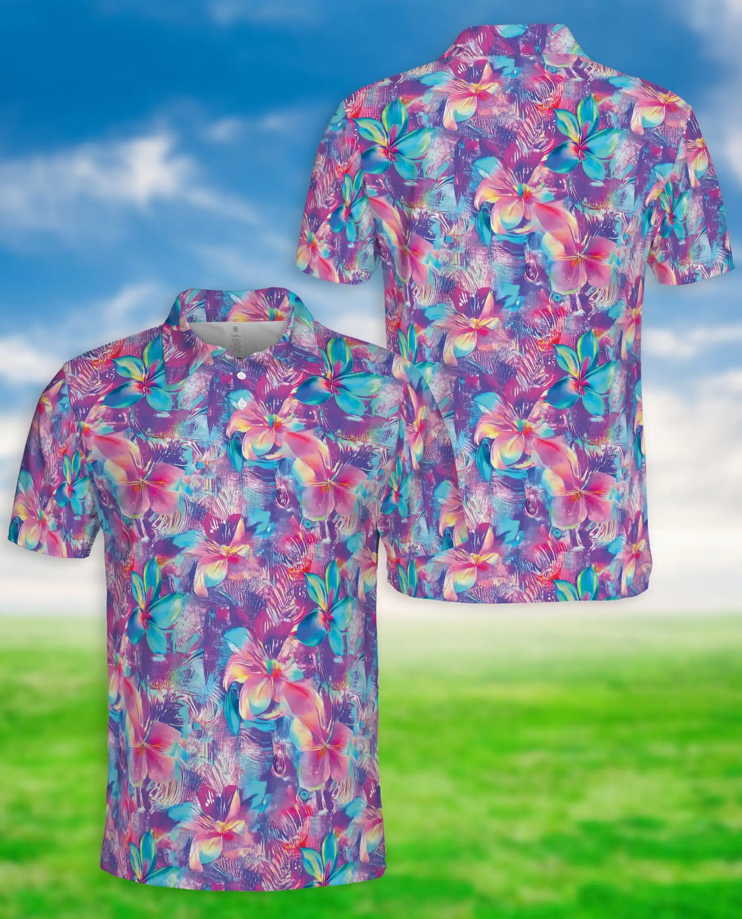 Colorful Floral Polo Shirt – Tropical Summer Style | Netecom