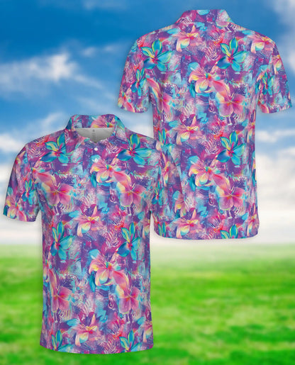 Colorful Floral Polo Shirt – Tropical Summer Style | Netecom