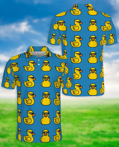 Cool Duck Polo Shirt – Funny Sunglasses Print | Netecom