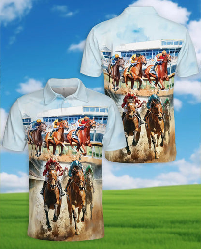 Horse Racing Polo Shirt Derby Style | Netecom