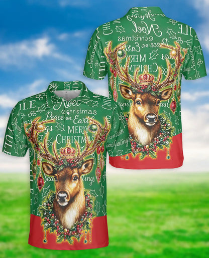 Christmas Reindeer Polo Shirt – Festive Holiday Style | Netecom