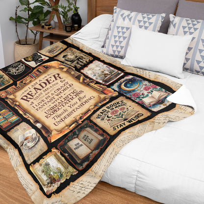 Netecom Book Blanket, Reading Throw Blanket for Couch, Bed or Sofa, Ultra Soft Warm Cozy Fuzzy Plush, Birthday Gifts for Book Lover, Bookworm, Present for Christmas, Graduation, Teacher Gift