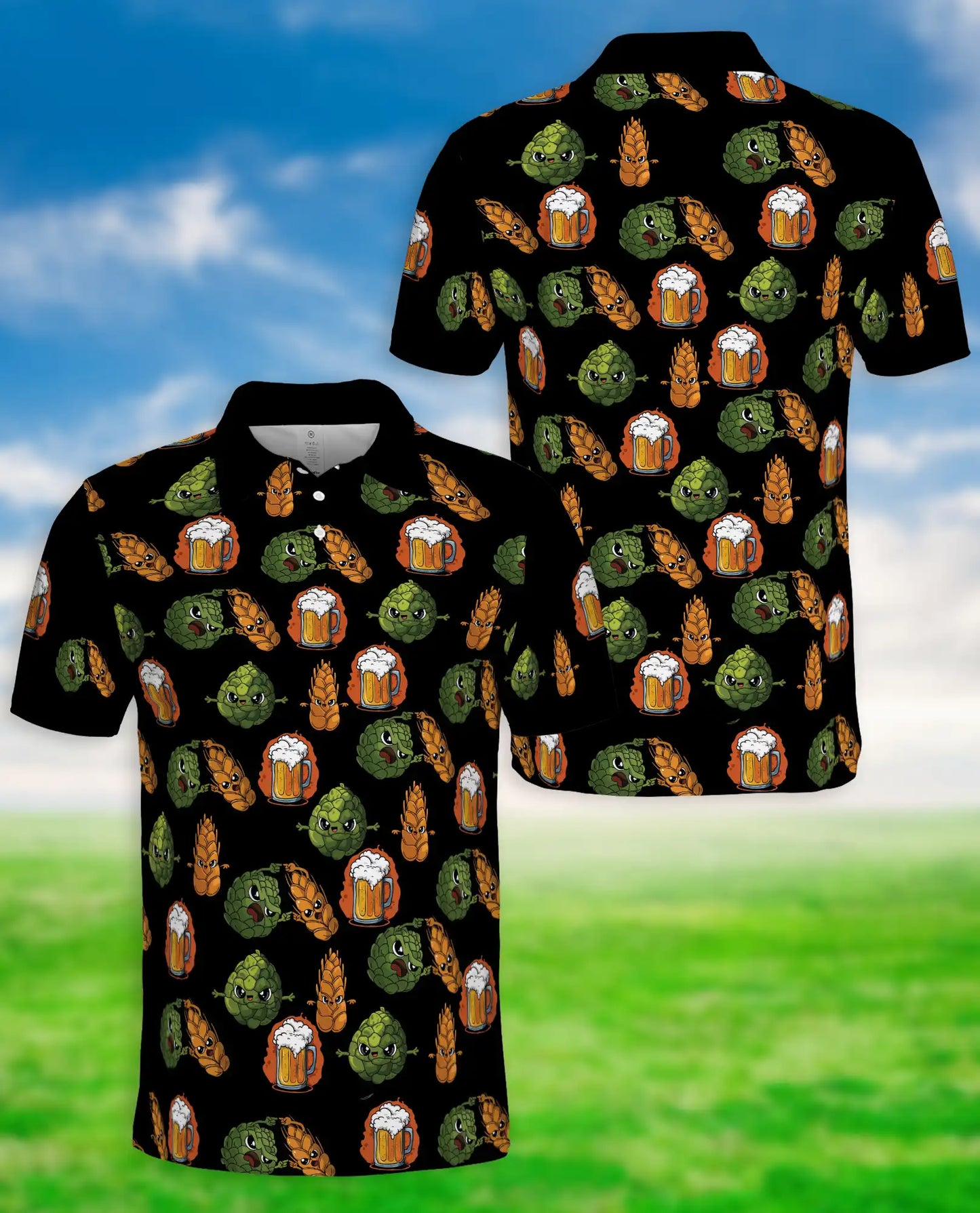 Beer Hop Polo Shirt – Funny Craft Beer Style | Netecom