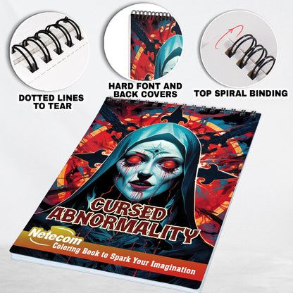 Cursed Abnormality Spiral Bound Coloring Book, Discover the Dark and Mysterious with Sinister Scenes in this Cursed Abnormality Coloring Adventure