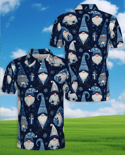 Christmas Gnome Polo Shirt - Cozy Nordic Holiday Style | Netecom