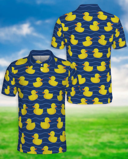 Yellow Duck Pattern Polo Shirt | Netecom