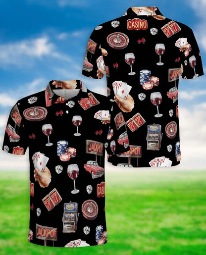 Casino Jackpot Poker Polo Shirt | Netecom