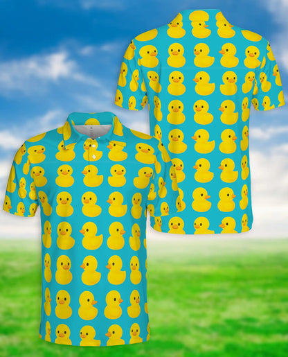 Rubber Duck Polo Shirt – Cute Yellow Duck Pattern | Netecom