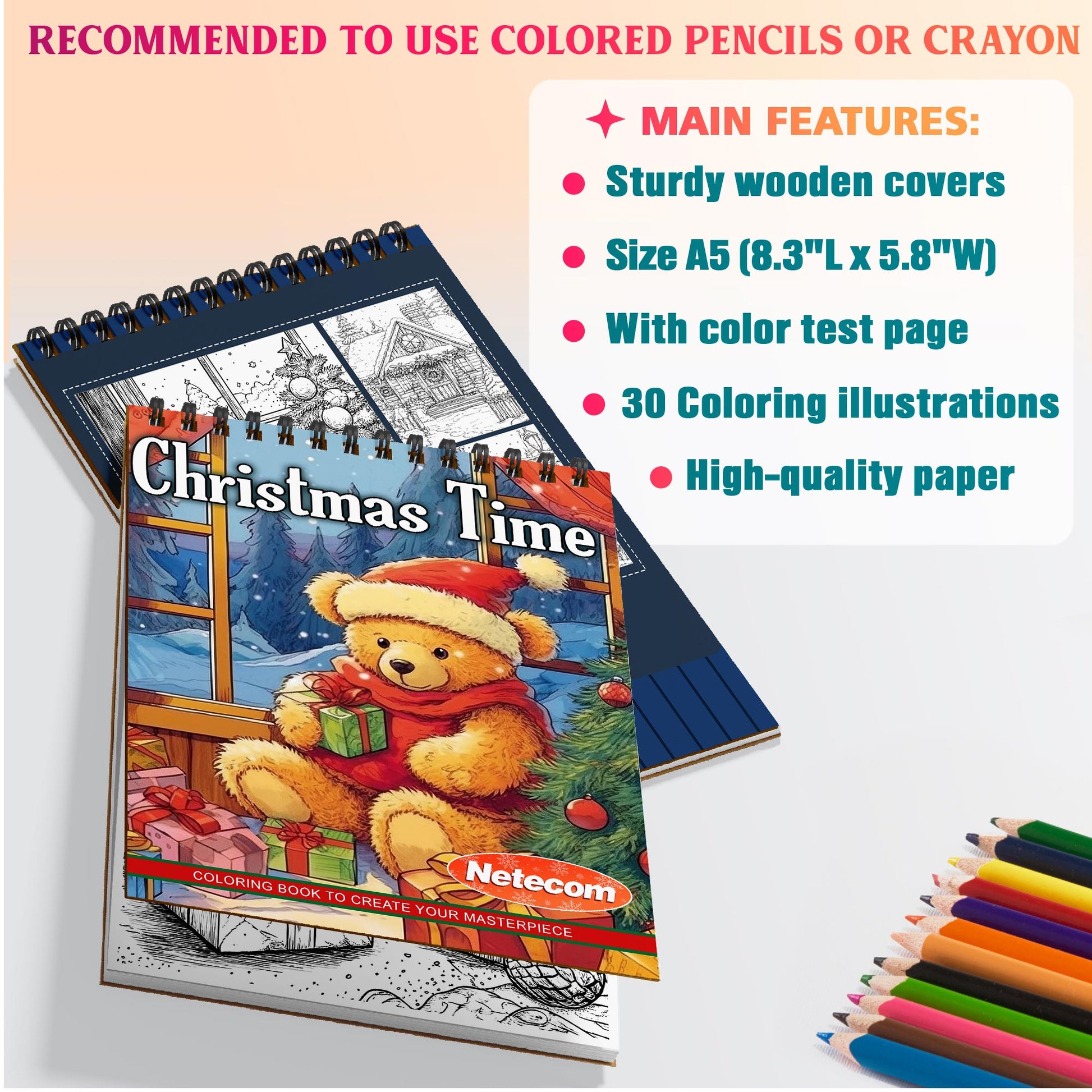 Netecom Christmas Time Coloring Sheets For Adults