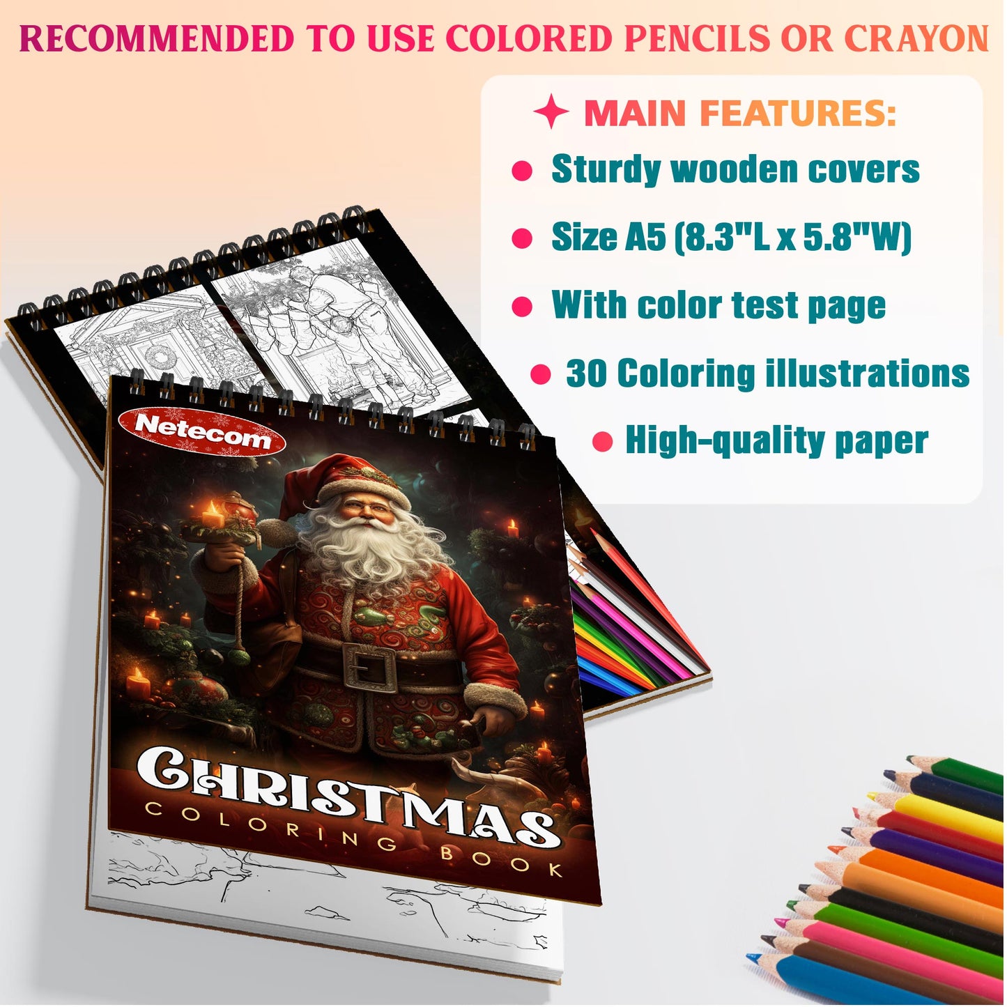 Netecom Christmas Coloring Sheets For Adults