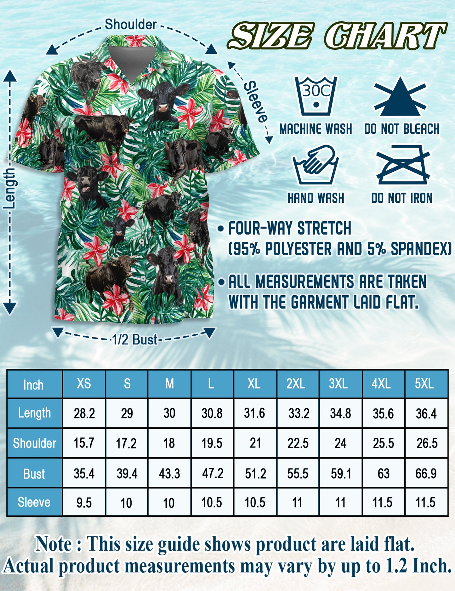 Netecom Matching Black Angus Cattle Hawaiian Shirt for Pet and Owner, Cattle Lovers Aloha Summer Shirt, Tropical Plant Cow Print Outfit for Dog and Human, Casual Beach Vacation Wear