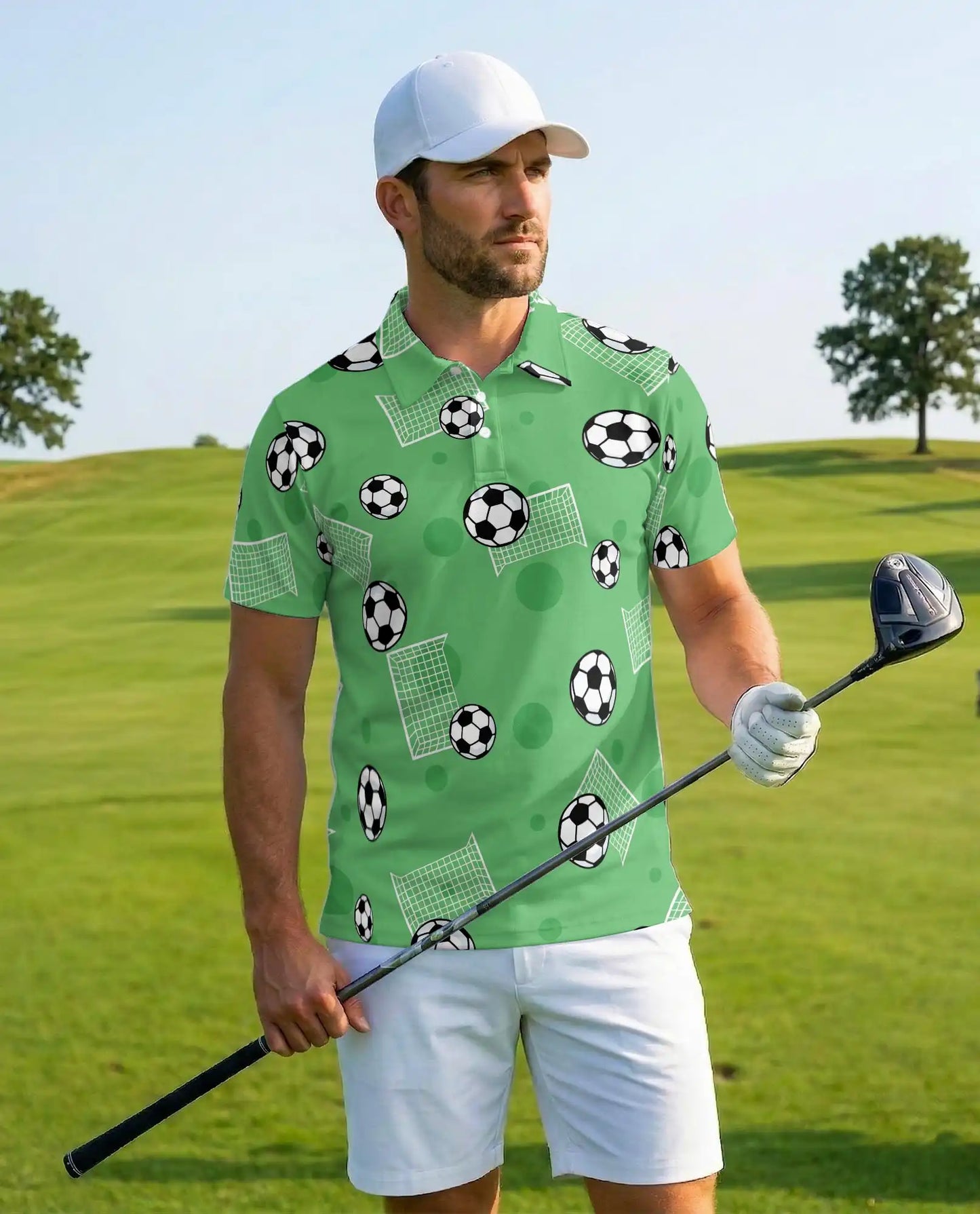 Soccer Ball Polo Shirt - Fun Football Fan Style | Netecom