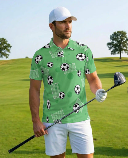 Soccer Ball Polo Shirt - Fun Football Fan Style | Netecom