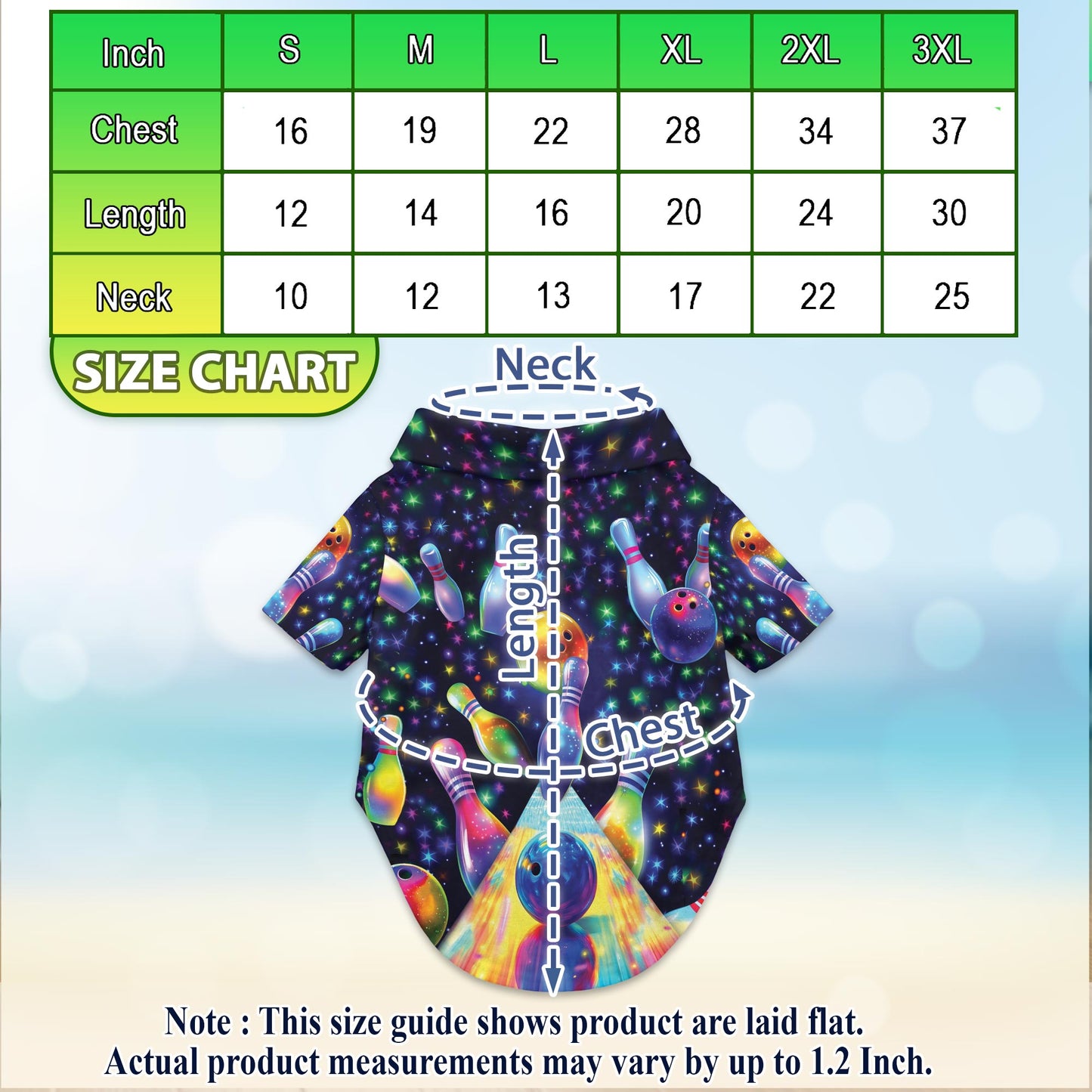 Unique Beach Bowling Hawaii Dog and Owner Matching Button Shirts