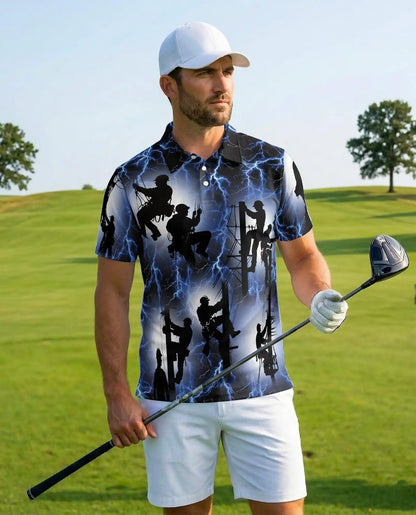 Funny Ferret Tropical Polo Shirt - Exotic Pet Hawaiian Style | Netecom