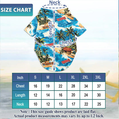 Matching Dog and Owner Hawaiian Shirts – Beach Cornhole Game Summer Outfit
