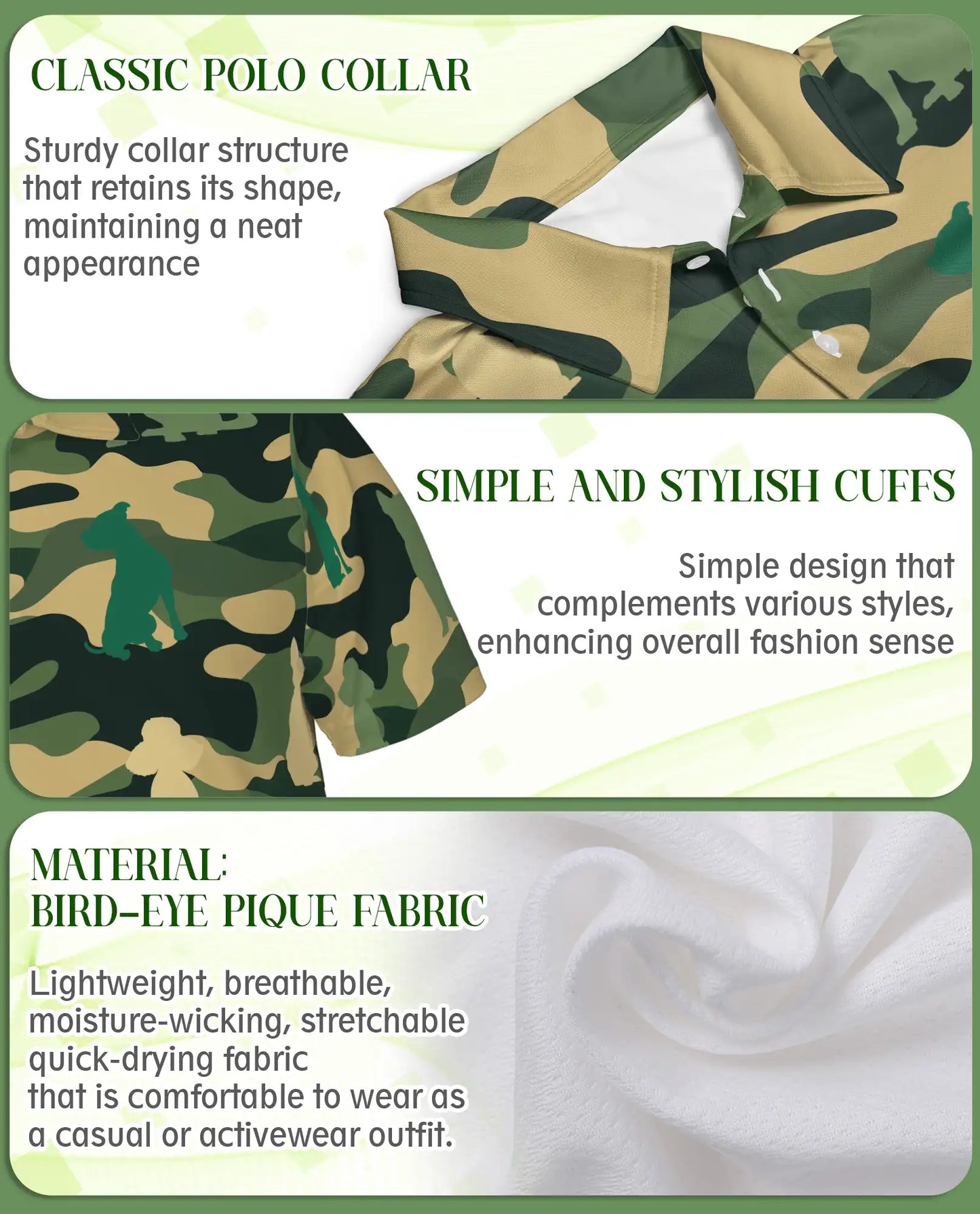 Dog Camo Polo Shirt | Netecom
