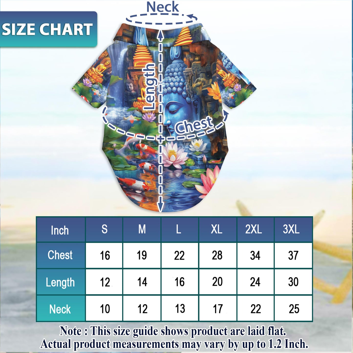 Netecom Matching Buddha Hawaiian Shirt for Dog and Owner, What You Think You Become Aloha Summer Shirt, Zen Print Button Down Outfit for Pet and Human, Beach Vacation Casual Wear