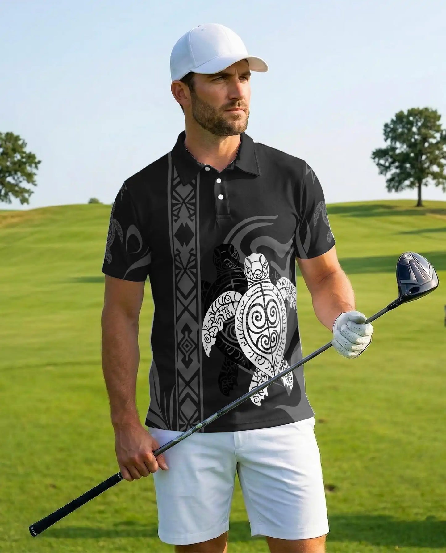 Polynesian Turtle Polo Shirt | Netecom