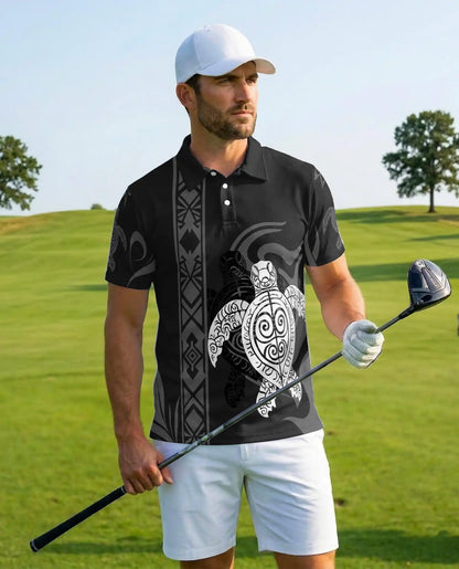 Polynesian Turtle Polo Shirt | Netecom