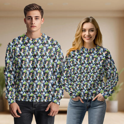 Amazing Butterfly Sweatshirt, 3D All Over Print Colorful Butterfly Crewneck Pullover for Men Women, Butterfly Lover Gift - Netecom
