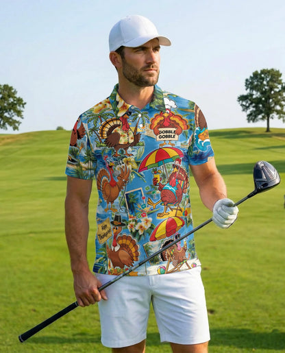 Thanksgiving Turkey Polo Shirt for Men – Fall Holiday Style | Netecom