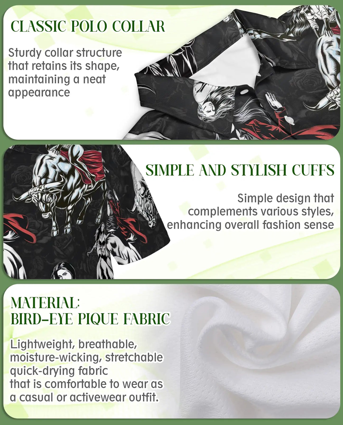 Western Bull Polo Shirt – Rodeo Cowgirl Print | Netecom