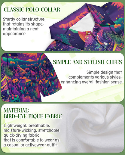 Psychedelic Hippie Van Polo Shirt | Netecom
