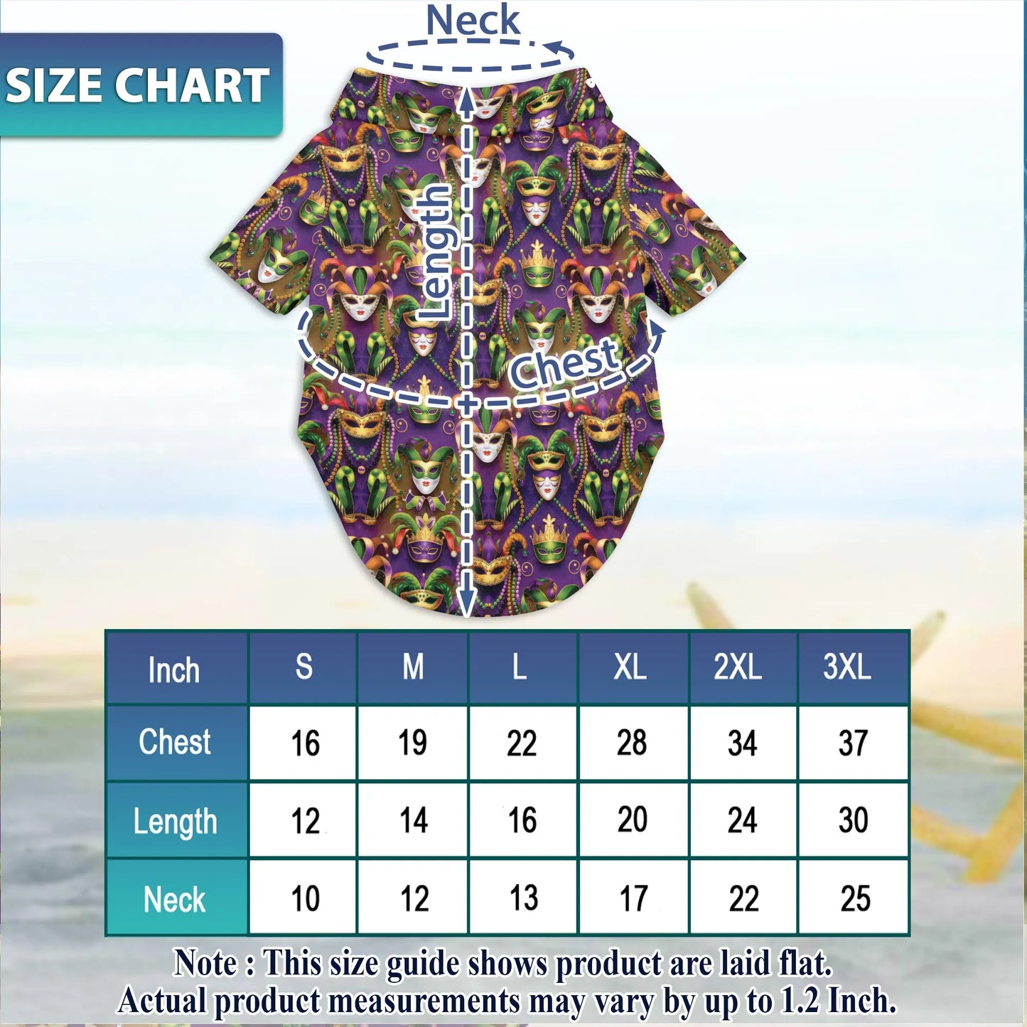 Happy Mardi Gras Hawaiian Shirts – Matching Dog and Owner Fun Tropical Beach Outfit