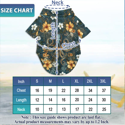 Netecom Matching Octopus Scuba Diving Helmet Aloha Hawaiian Shirt for Dog and Owner, Aloha Summer Shirt, Ocean Diver Octopus Print Outfit for Pet and Human, Beach Vacation Casual Wear