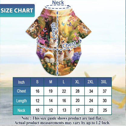 Netecom Life Is Better With Cute Corgi Dog Hawaiian Shirt, Aloha Summer Shirt, Corgi Dog Print Casual Outfit, Beach Vacation Wear