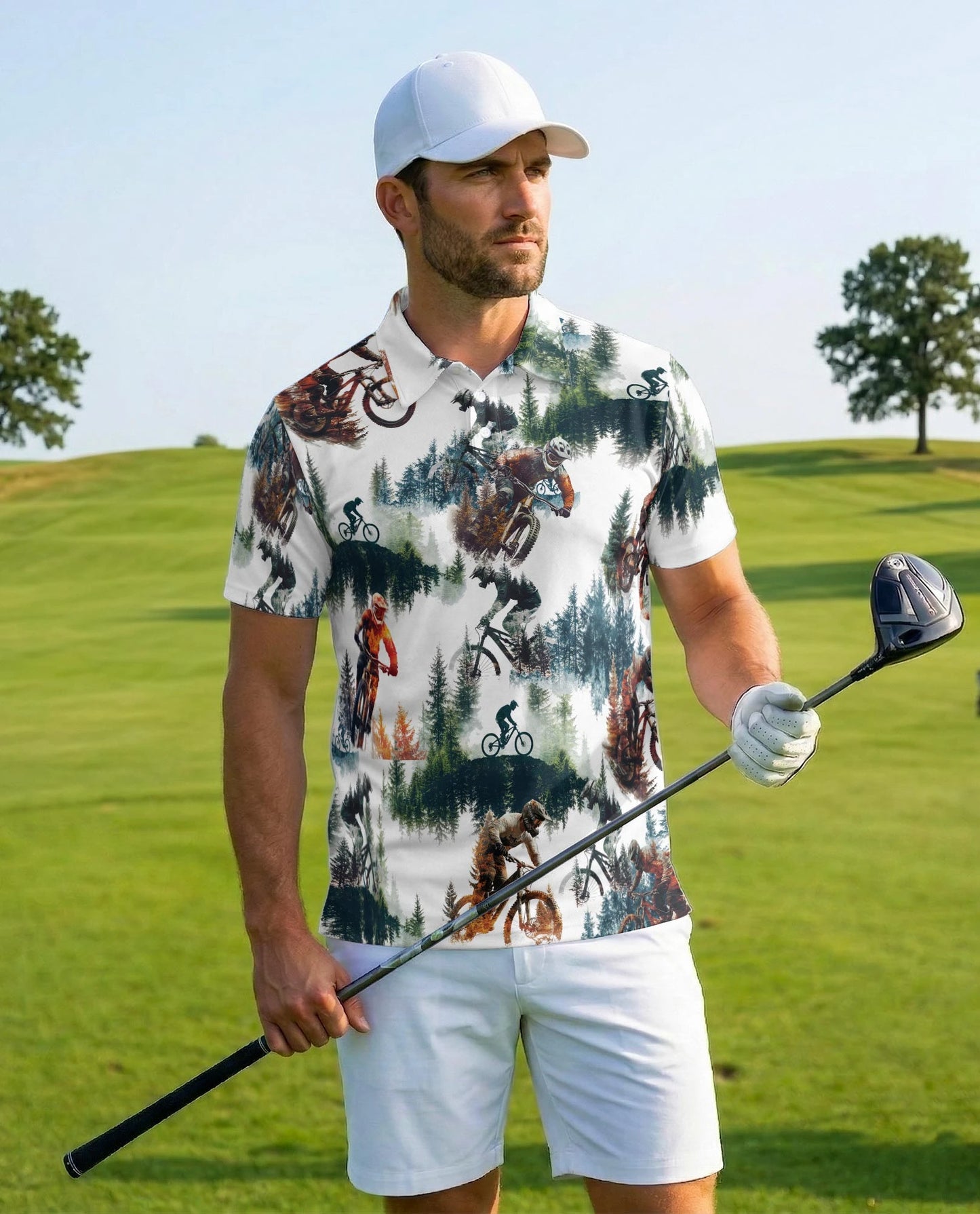 Mountain Biking Polo Shirt for Men – Outdoor Adventure Style | Netecom