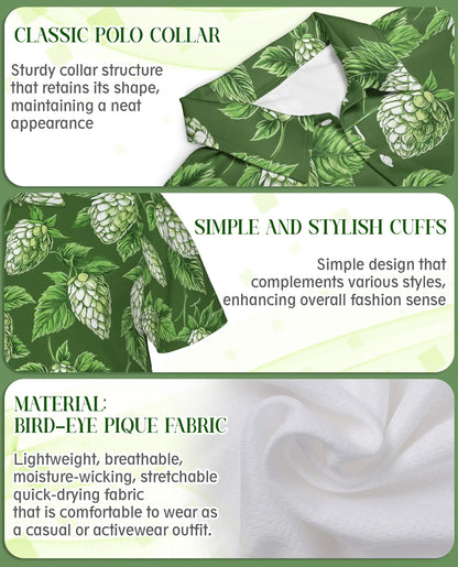 Hop Leaf Green Polo Shirt | Netecom