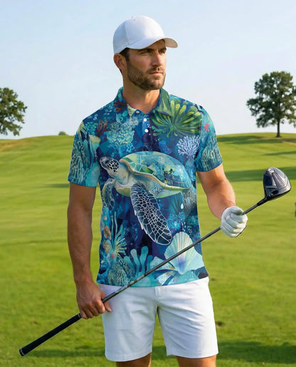 Sea Turtle Ocean Polo Shirt | Netecom
