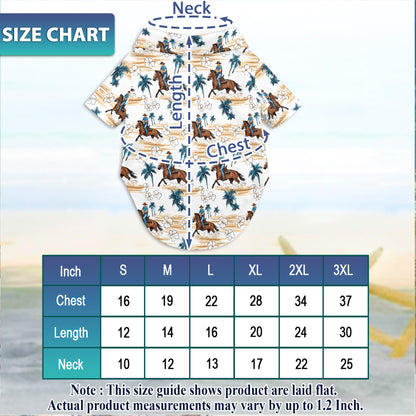 Netecom Softball Hibiscus Hawaiian Aloha Shirt for Dog and Owner, Matching Summer Button Down Pet and Human Outfit, Lightweight Beach Vacation Apparel