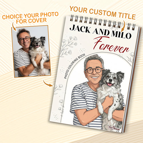 Custom Pet Owner Coloring Book, Turn Your Photos Into Memories