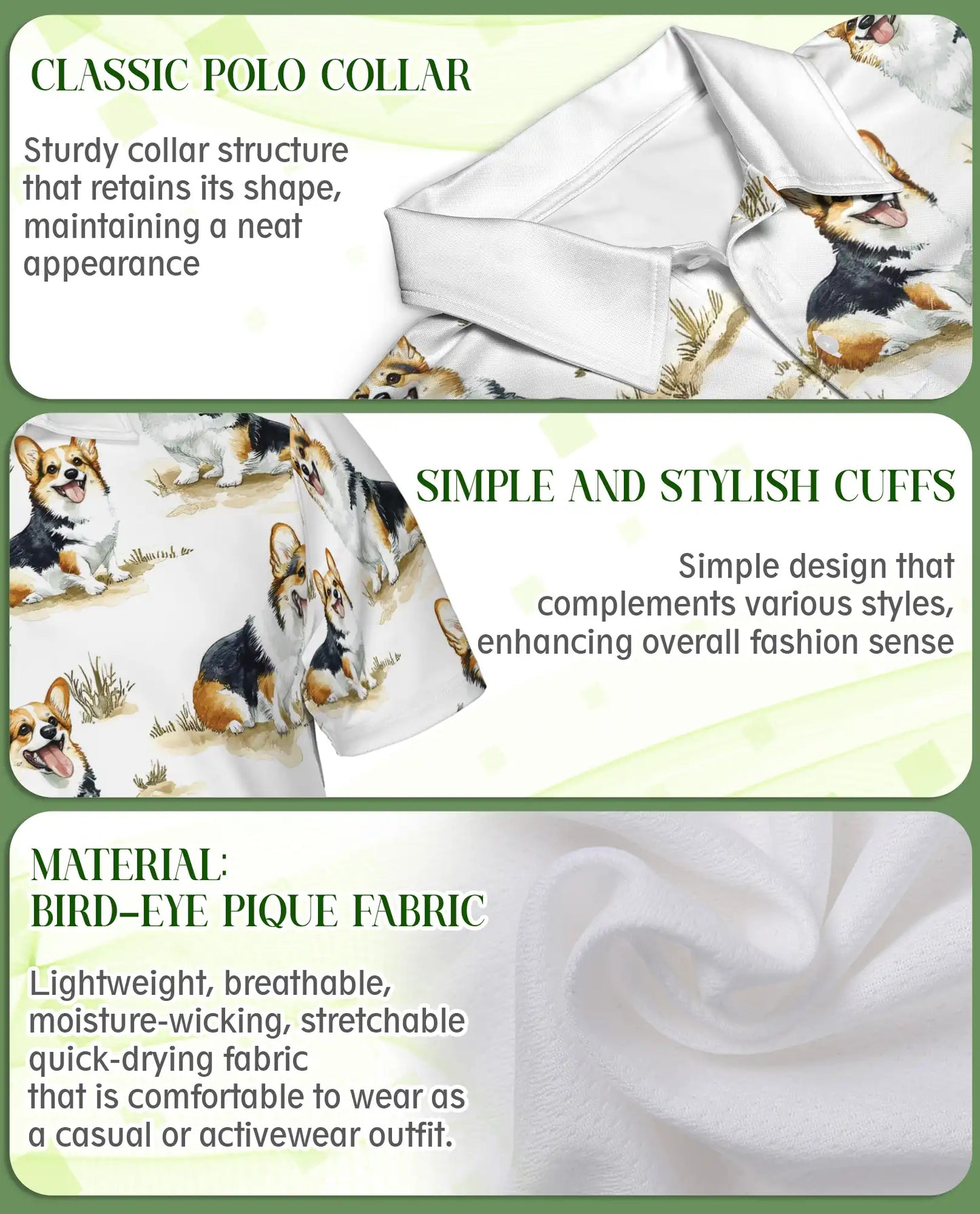 Corgi Dog Polo Shirt | Netecom