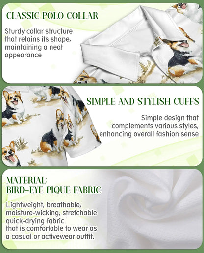 Corgi Dog Polo Shirt | Netecom
