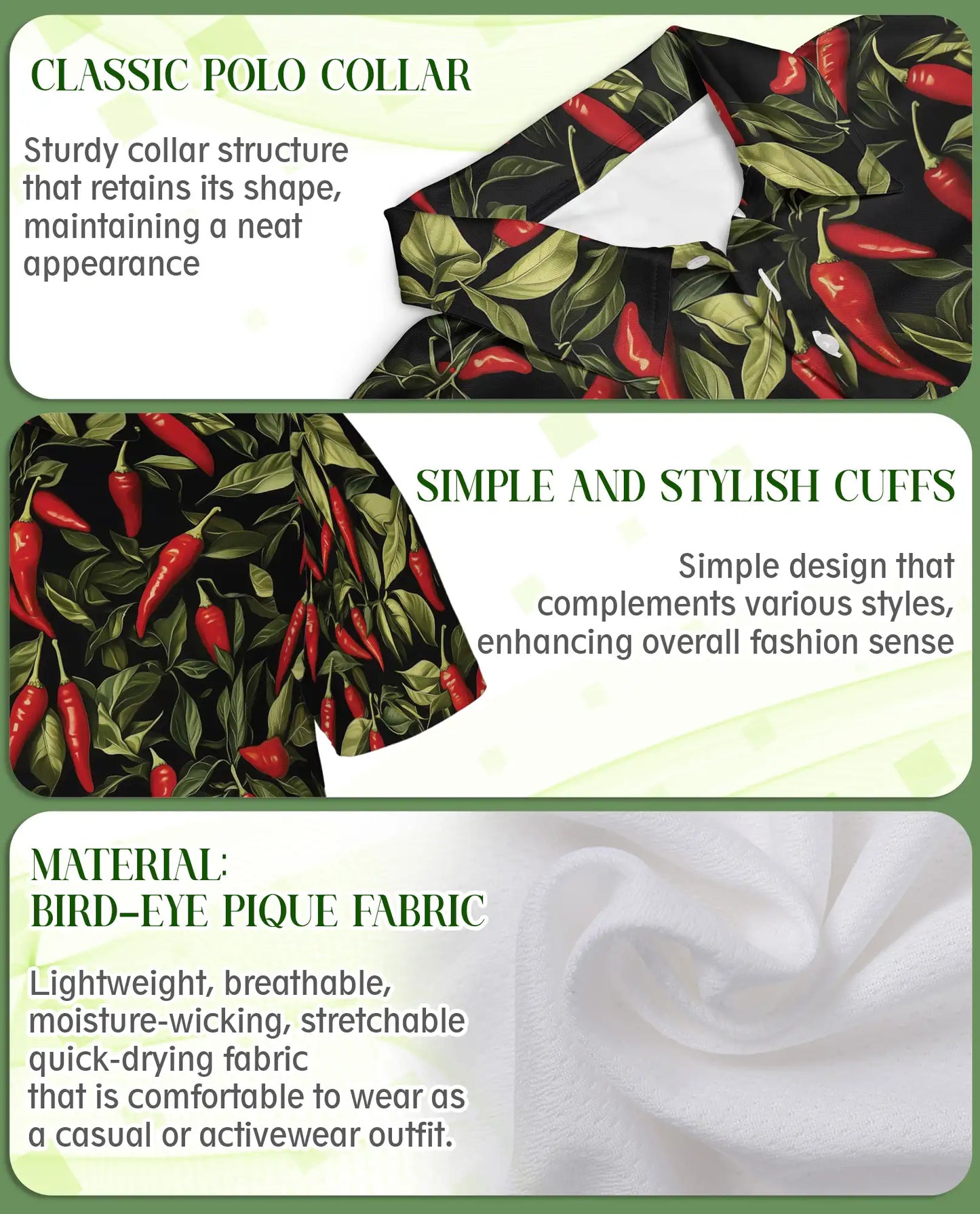 Chili Pepper Polo Shirt – Spicy Tropical Style | Netecom
