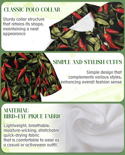 Chili Pepper Polo Shirt – Spicy Tropical Style | Netecom