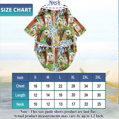 Netecom Matching Hawaiian Shirt for Dog and Owner, Unisex Aloha Summer Shirt, Button Down Hawaiian Outfit for Pet and Human, Vacation Beach Casual Wear