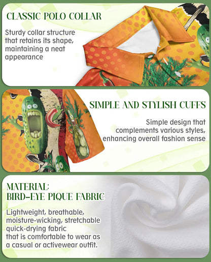 Funny Pickle Polo Shirt – Spicy Food Style | Netecom