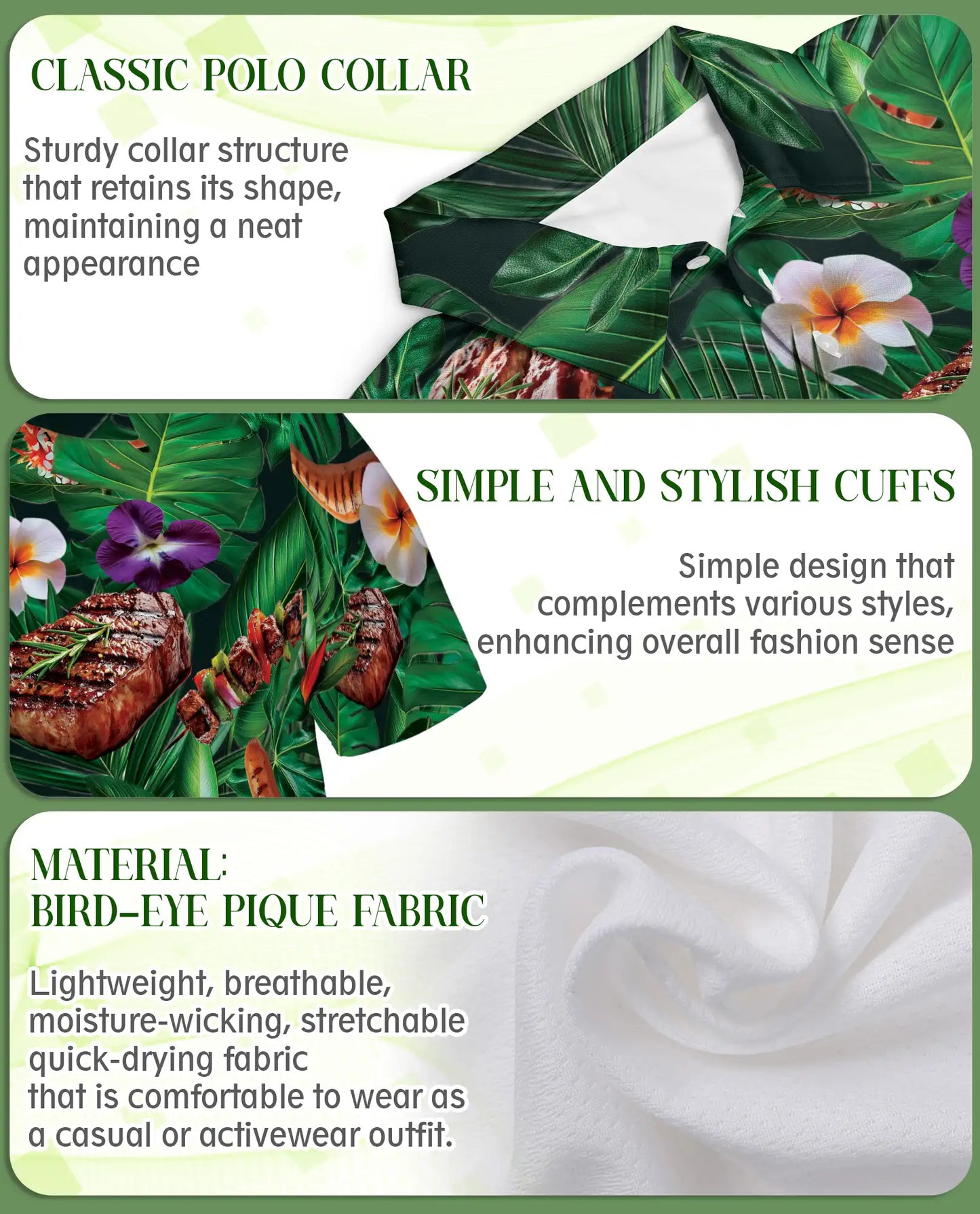 BBQ Tropical Polo Shirt | Netecom